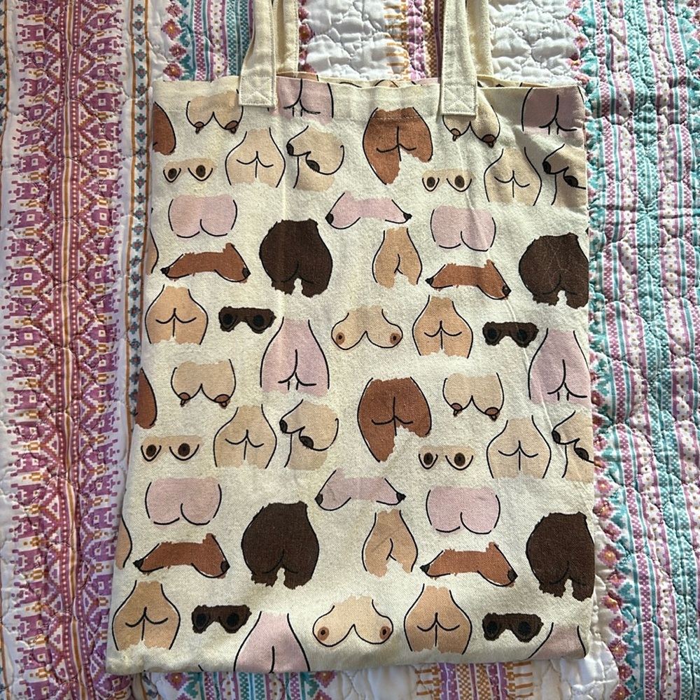 Boob & butt tote bag